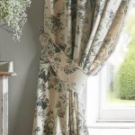 Cabbages & Roses Paris Rose Grey Floral Tiebacks Grey