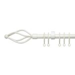 Vienna Extendable Cream Eyelet Curtain Pole Dia. 16/19mm Cream