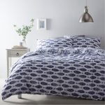 Portfolio Home Cove Blue Reversible Duvet Cover and Pillowcase Set Blue