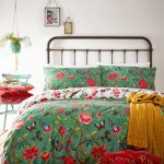 Pomelo Green Reversible Duvet Cover and Pillowcase Set Green