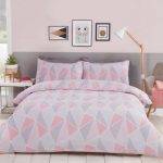Rapport Home Leo Pink Duvet Cover and Pillowcase Set Pink